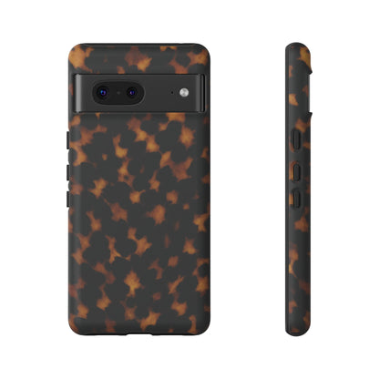 Tortoiseshell Pattern Tough Phone Case | Classic Leopard-Style Protective Cover