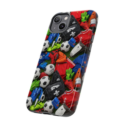 Soccer Ball Pattern Phone Case – Sports Fan Tough Protective Game Day Case