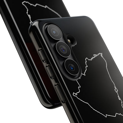Nicaragua Outline Phone Case – Minimal Country Map Tough Case (iPhone, Samsung, Pixel)