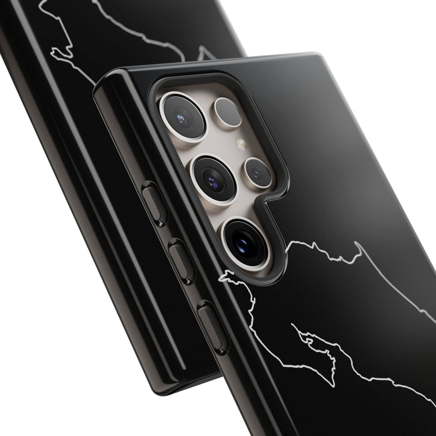 Costa Rica Outline Phone Case – Minimal Country Map Tough Case (iPhone, Samsung, Pixel)