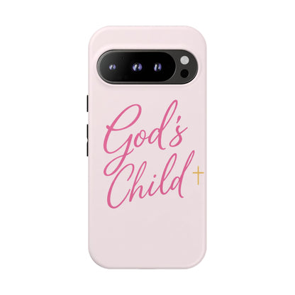 Gods Child Phone Case Christian Pink Aesthetic Tough iPhone Case