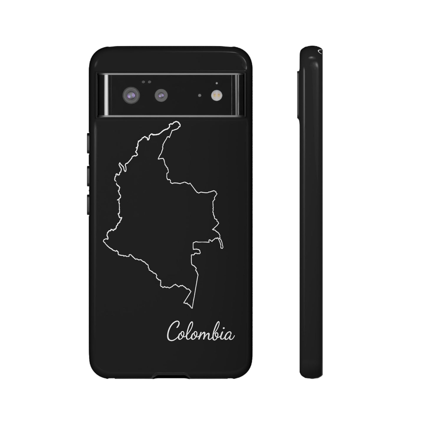 Colombia Outline Phone Case – Minimal Country Map Tough Case (iPhone, Samsung, Pixel)
