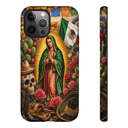 Virgen de Guadalupe Phone Case Mexican Floral iPhone Samsung Pixel Case