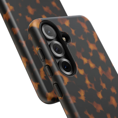 Tortoiseshell Pattern Tough Phone Case | Classic Leopard-Style Protective Cover
