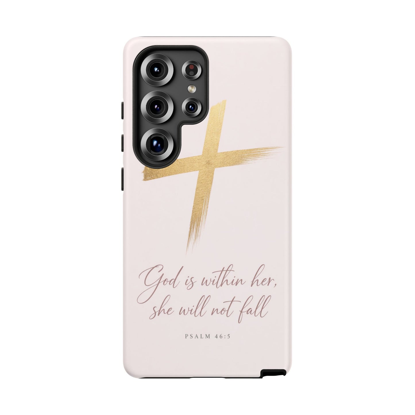 Psalm 46:5 God Is Within Her Christian Cross Phone Case Faith Gift