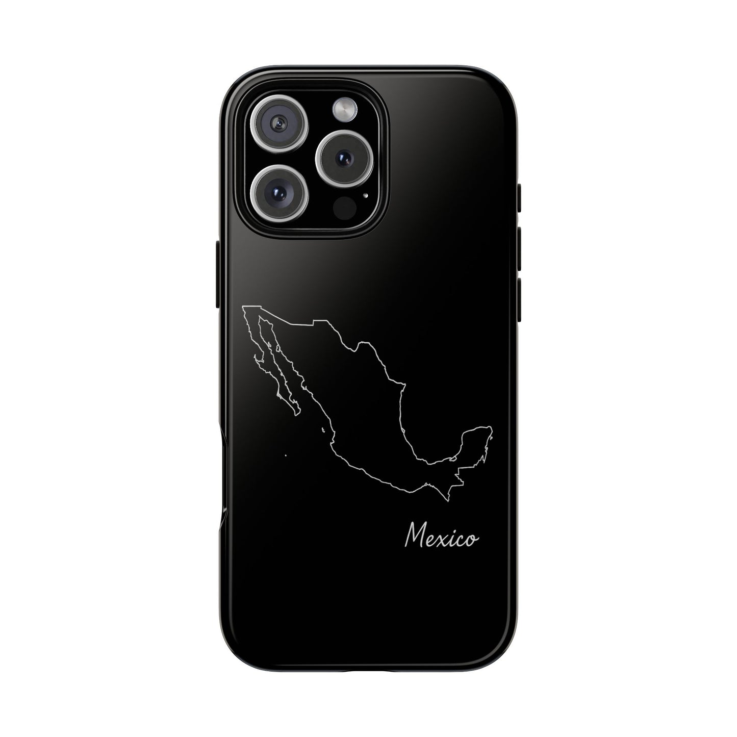 Mexico Outline Phone Case – Minimal Country Map Tough Case (iPhone, Samsung, Pixel)