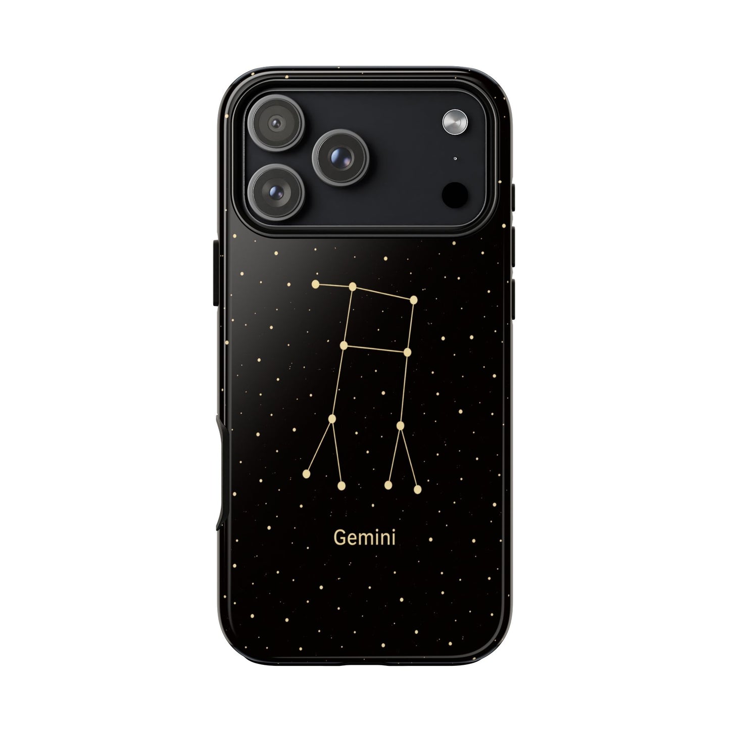 Gemini Zodiac Constellation Phone Case – Luxe Gold Celestial Cover