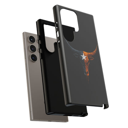Texas Longhorn Skull Phone Case Western Cowboy Bull iPhone Samsung Cover