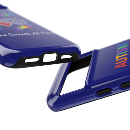 Autism Awareness Tough Case – "Love Connects All Pieces" Phone Case for Iphone, Samsung Galaxy and Pixel