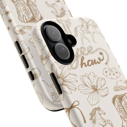 Western Cowgirl Phone Case for iPhone Samsung Galaxy Pixel Tough Case