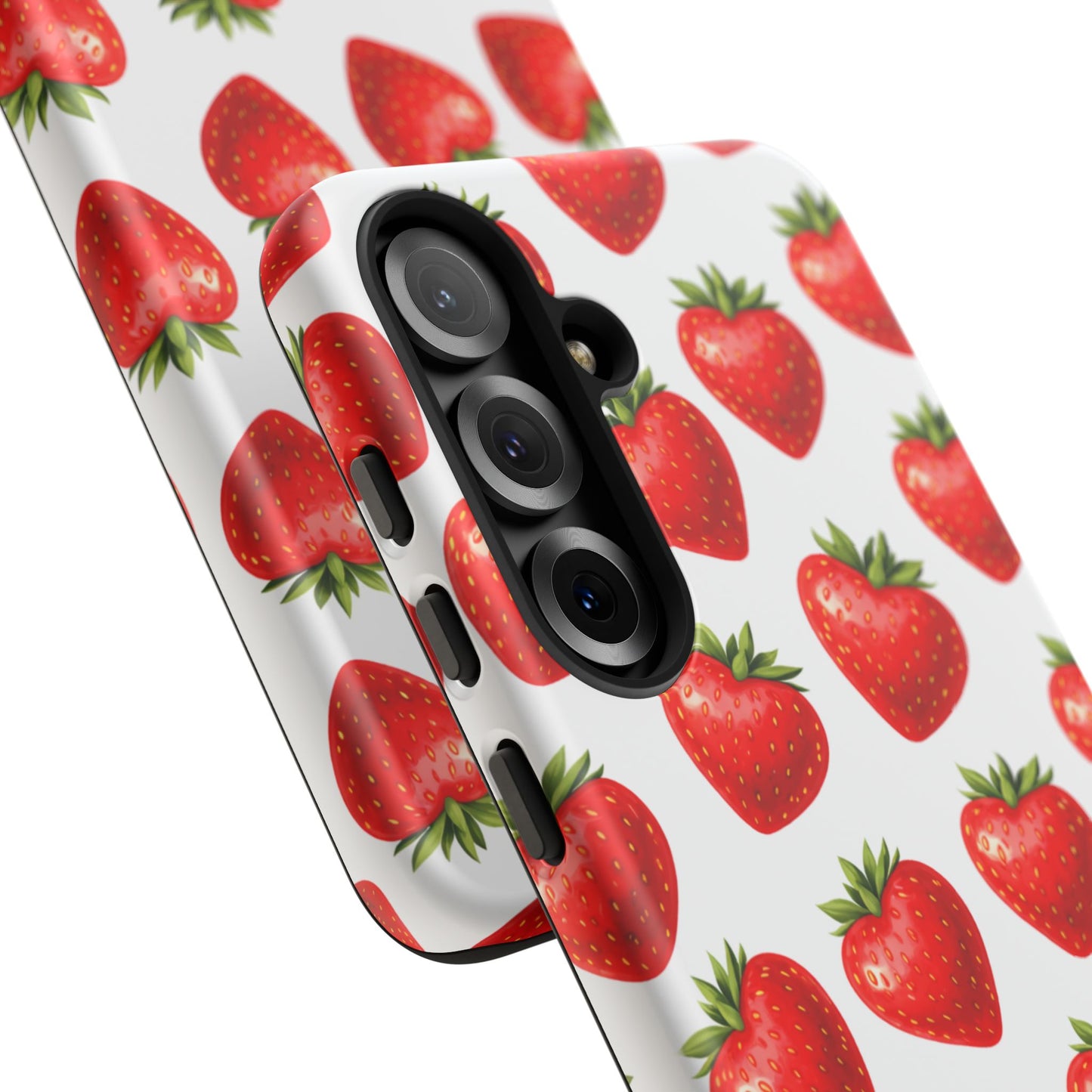 Cute Strawberry Phone Case – Aesthetic Fruit Pattern Protective Cover for Iphone, Samsung Galaxy and Pixel