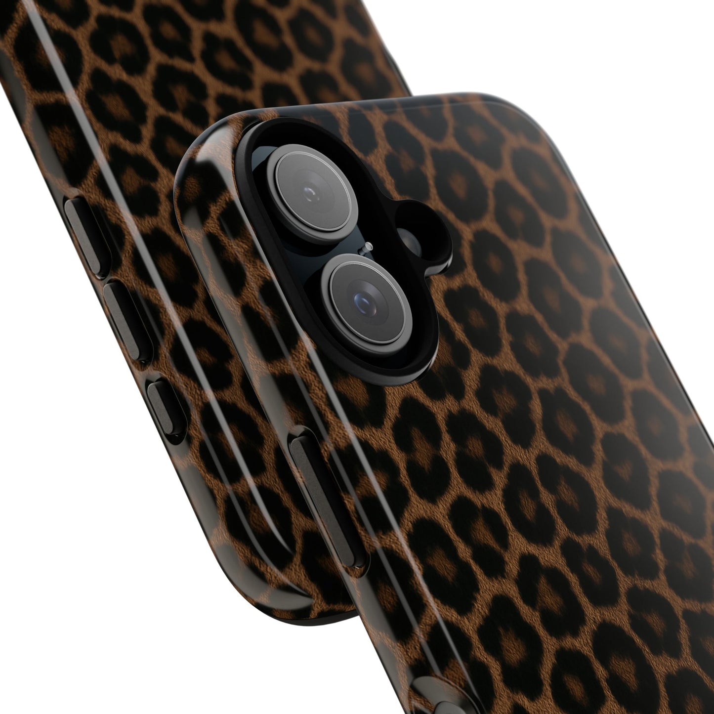 Brown Leopard Print Phone Case | Classic Animal Print Aesthetic Tough Protective Case
