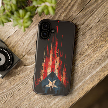 Puerto Rico Flag Phone Case | Distressed Puerto Rican Flag Tough Case | Boricua Pride Protective iPhone Samsung Cover
