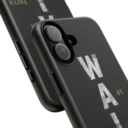 Walk by Faith Not by Sight Christian Phone Case Bible Verse Faith Cover