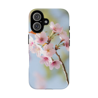 Cherry Blossom Phone Case – Pink Floral Tough Case (iPhone, Samsung Galaxy, Pixel)