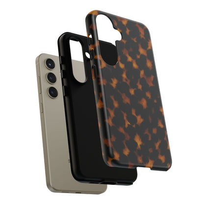 Tortoiseshell Phone Case – Brown Leopard Pattern Luxury Tough Protective Case