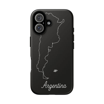 Argentina Outline Phone Case – Minimal Country Map Tough Case (iPhone, Samsung, Pixel)
