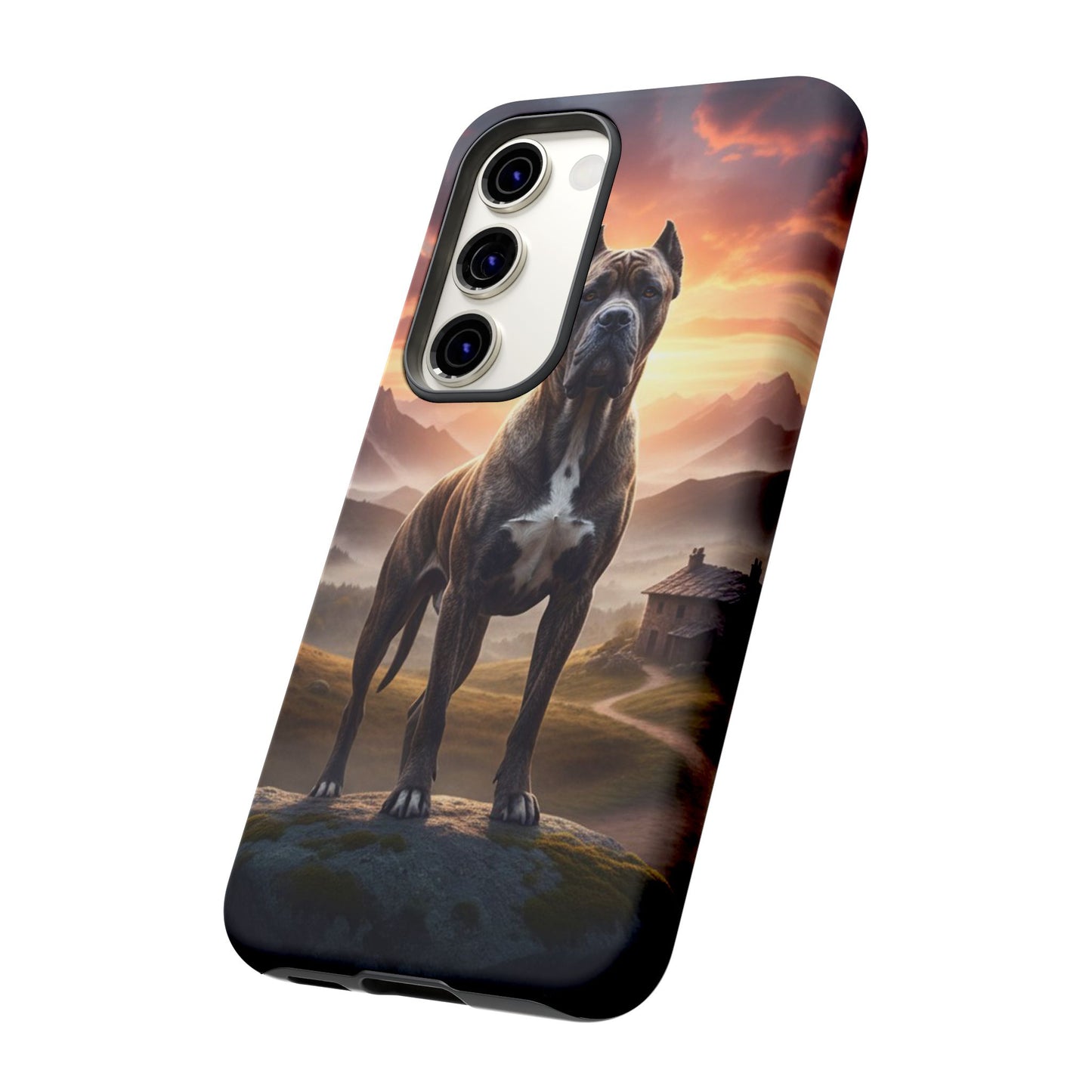 Cane Corso Phone Case – Guard Dog Sunset Tough Case (iPhone, Samsung, Pixel) | Dog Lover Gift
