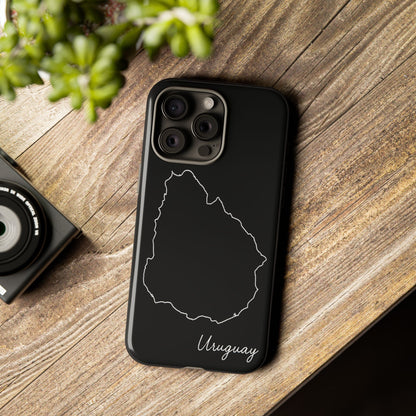 Uruguay Outline Phone Case – Minimal Country Map Tough Case (iPhone, Samsung, Pixel)