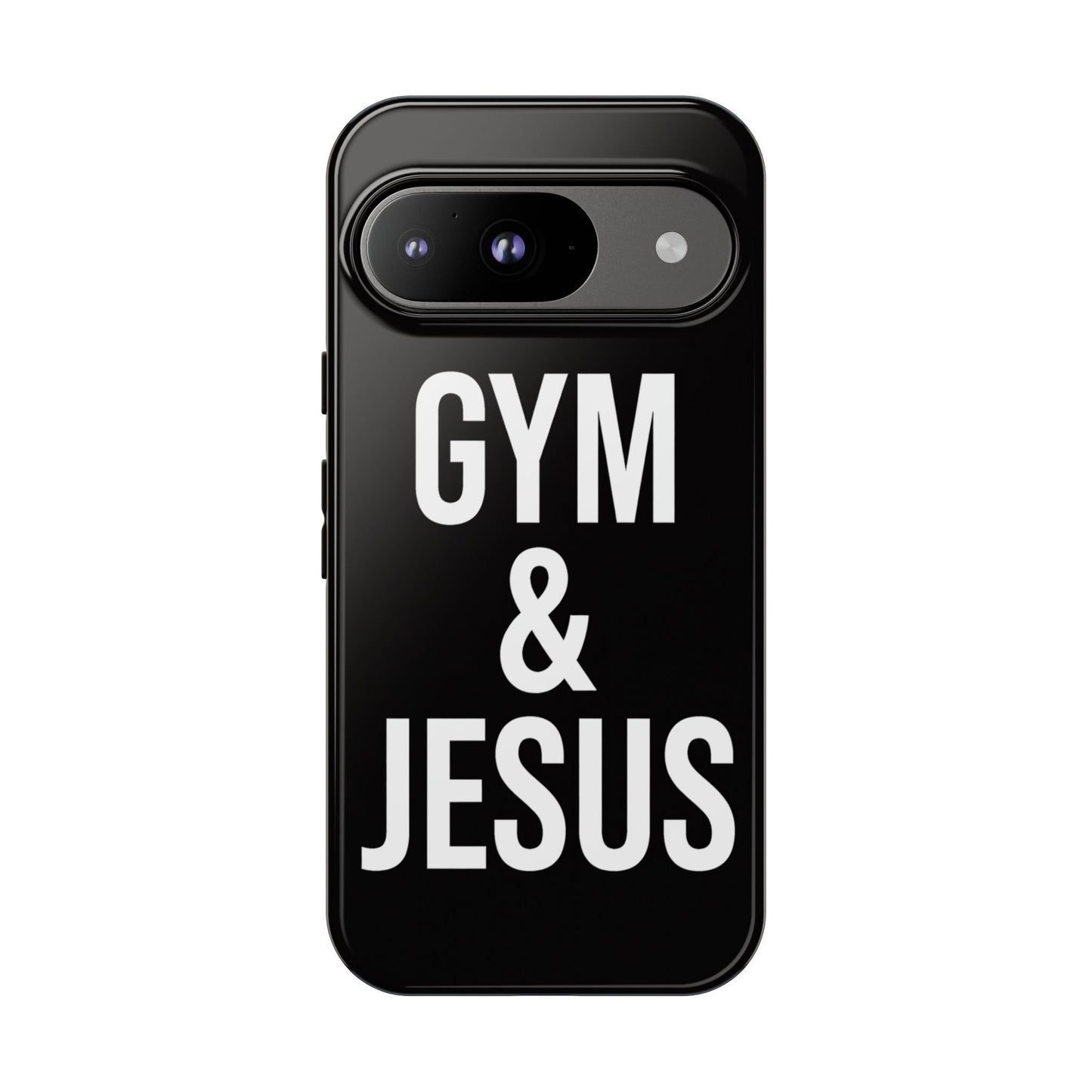 Gym & Jesus Phone Case Christian Faith Workout Gym Motivation Case