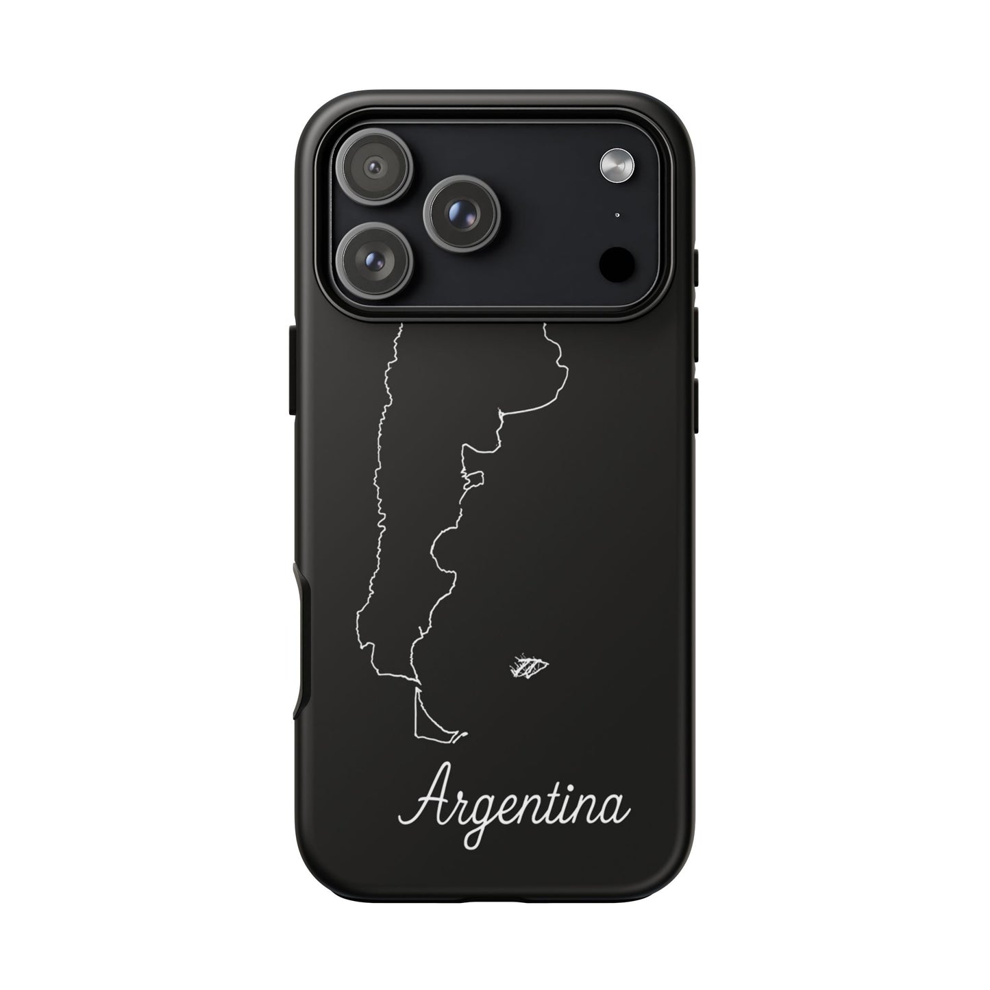 Argentina Outline Phone Case – Minimal Country Map Tough Case (iPhone, Samsung, Pixel)