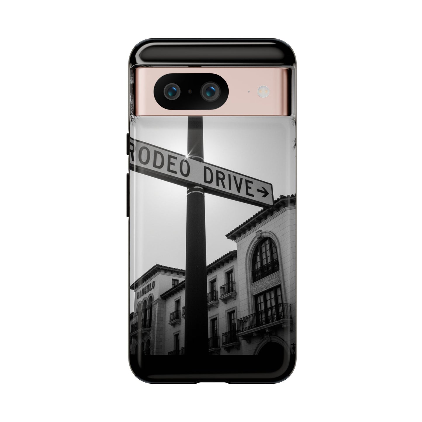 Rodeo Drive Phone Case | Los Angeles Aesthetic Black & White Photography | Luxury LA Street Tough Case for iPhone & Samsung