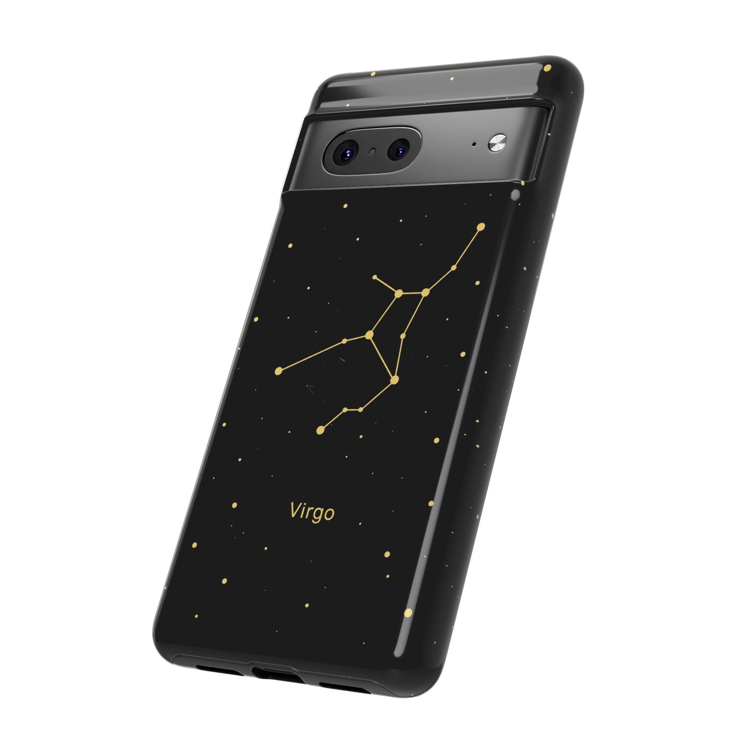 Virgo Zodiac Constellation Phone Case – Luxe Gold Celestial Cover