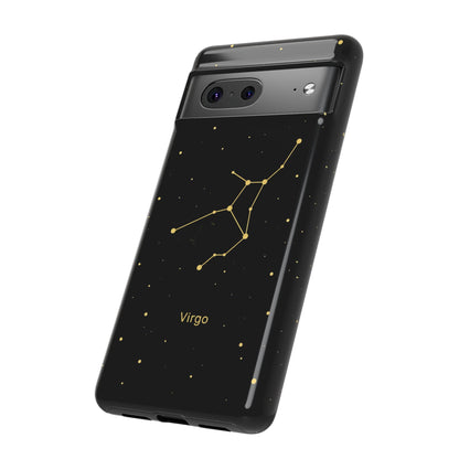 Virgo Zodiac Constellation Phone Case – Luxe Gold Celestial Cover