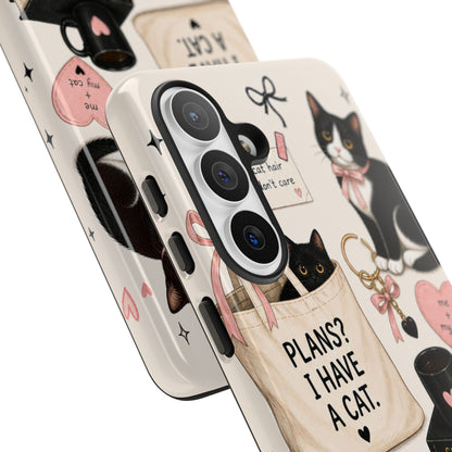 Cat Lover Phone Case | Plans? I Have A Cat Cute Aesthetic Cover