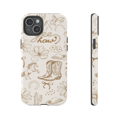 Western Cowgirl Phone Case for iPhone Samsung Galaxy Pixel Tough Case