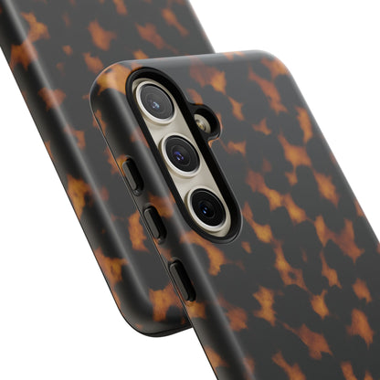 Tortoiseshell Pattern Tough Phone Case | Classic Leopard-Style Protective Cover