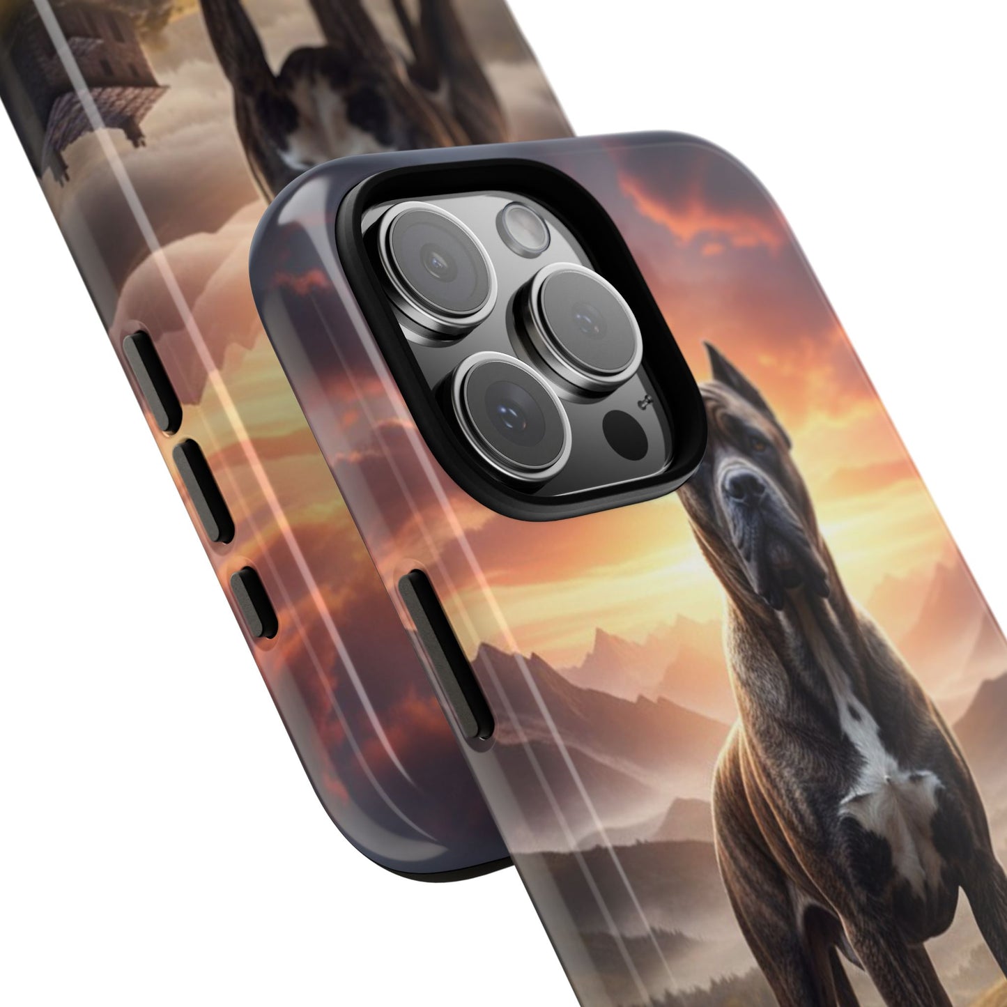 Cane Corso Phone Case – Guard Dog Sunset Tough Case (iPhone, Samsung, Pixel) | Dog Lover Gift