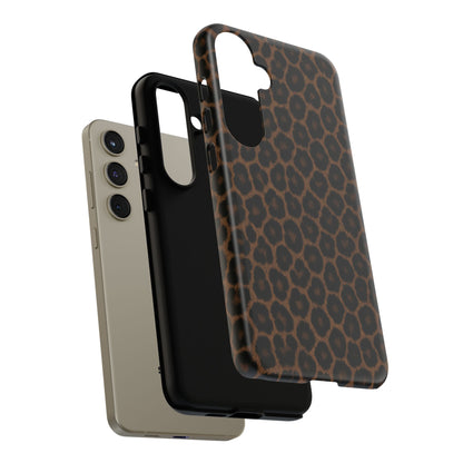 Brown Leopard Print Phone Case | Classic Animal Print Aesthetic Tough Protective Case