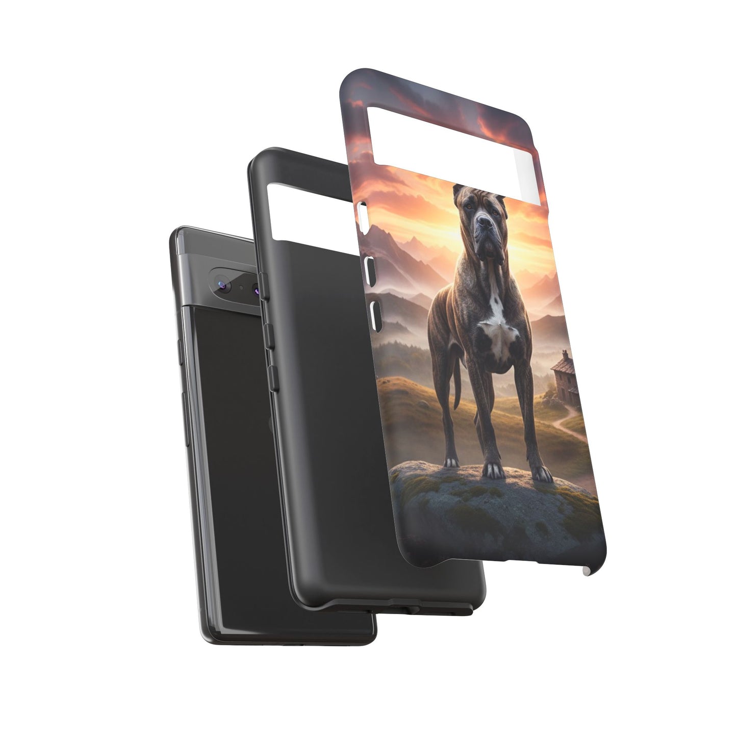 Cane Corso Phone Case – Guard Dog Sunset Tough Case (iPhone, Samsung, Pixel) | Dog Lover Gift