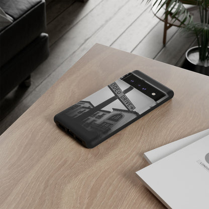 Rodeo Drive Phone Case | Los Angeles Aesthetic Black & White Photography | Luxury LA Street Tough Case for iPhone & Samsung