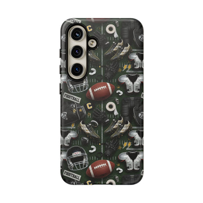 Football Pattern Phone Case – Sports Fan Tough Protective Game Day Case