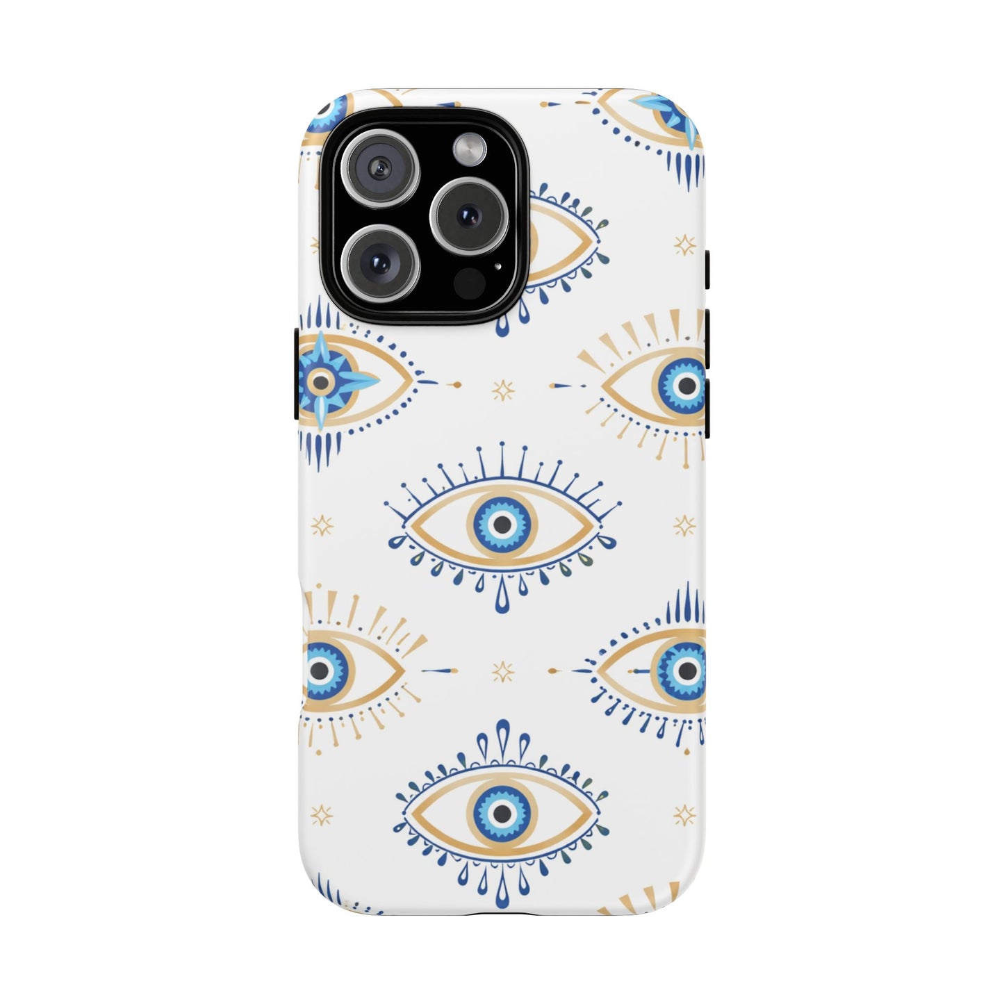 Blue Evil Eye Phone Case – Protective Slim Shockproof Cover for Iphone, Samsung Galaxy and Pixel