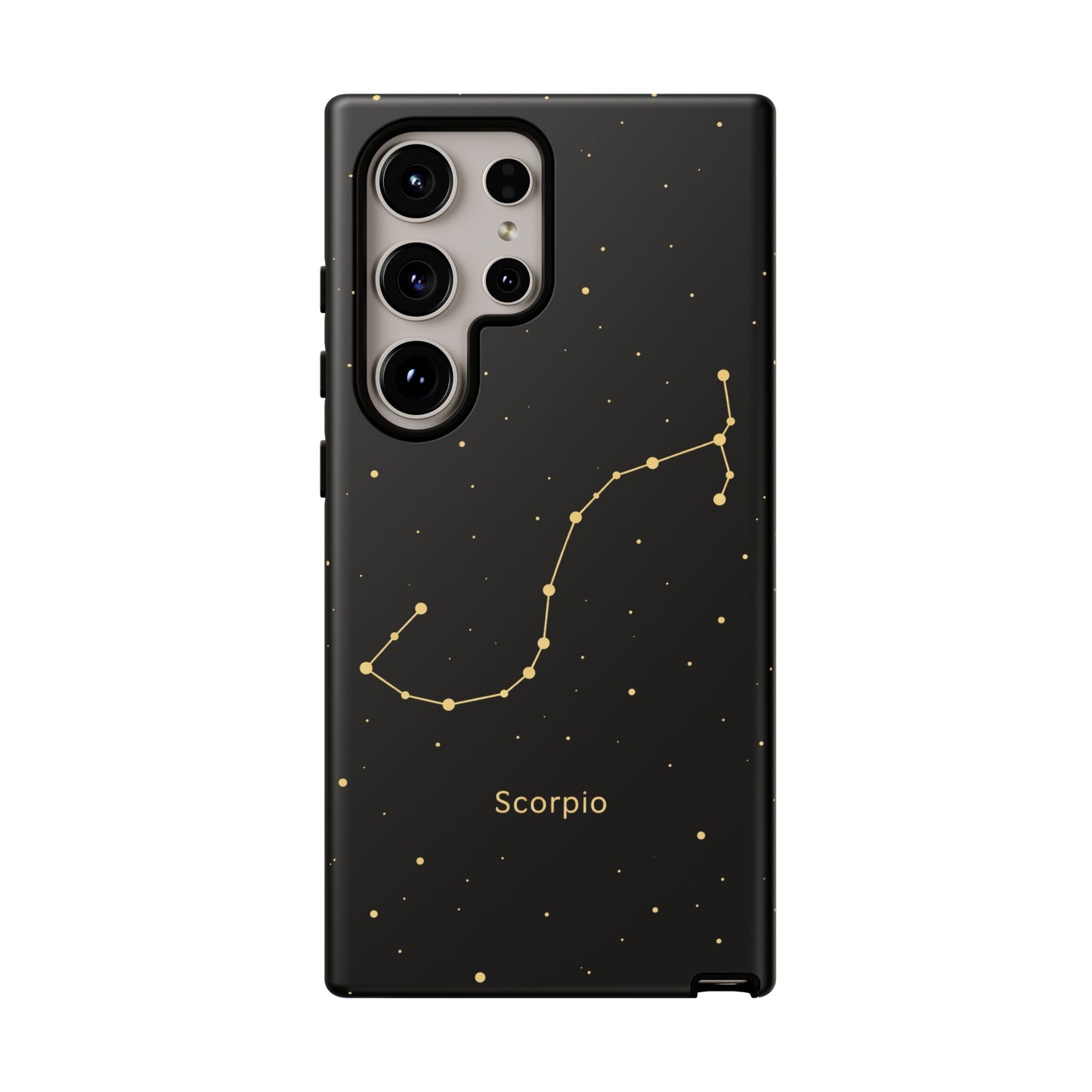 Scorpio Zodiac Constellation Phone Case – Luxe Gold Celestial Cover