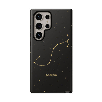 Scorpio Zodiac Constellation Phone Case – Luxe Gold Celestial Cover