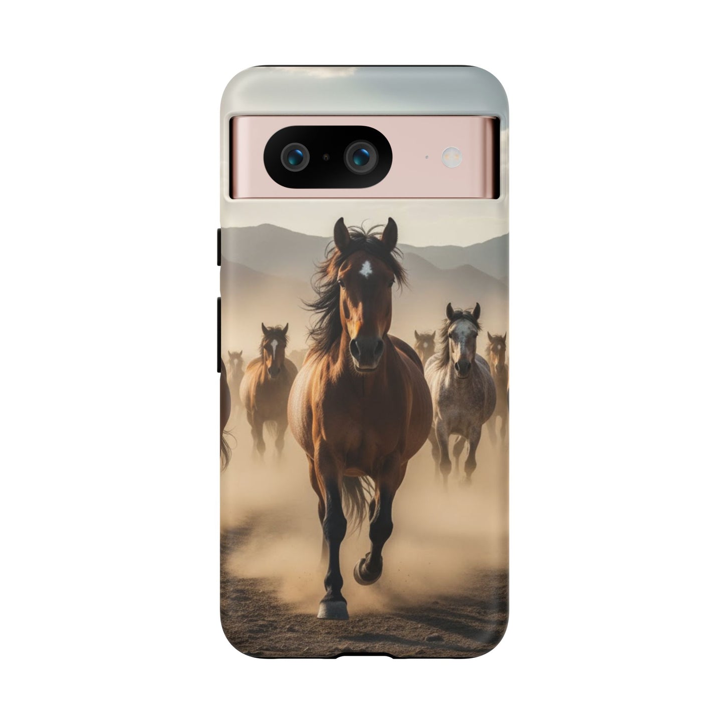 Running Horses Phone Case | Wild Mustang Herd Tough Protective Cover