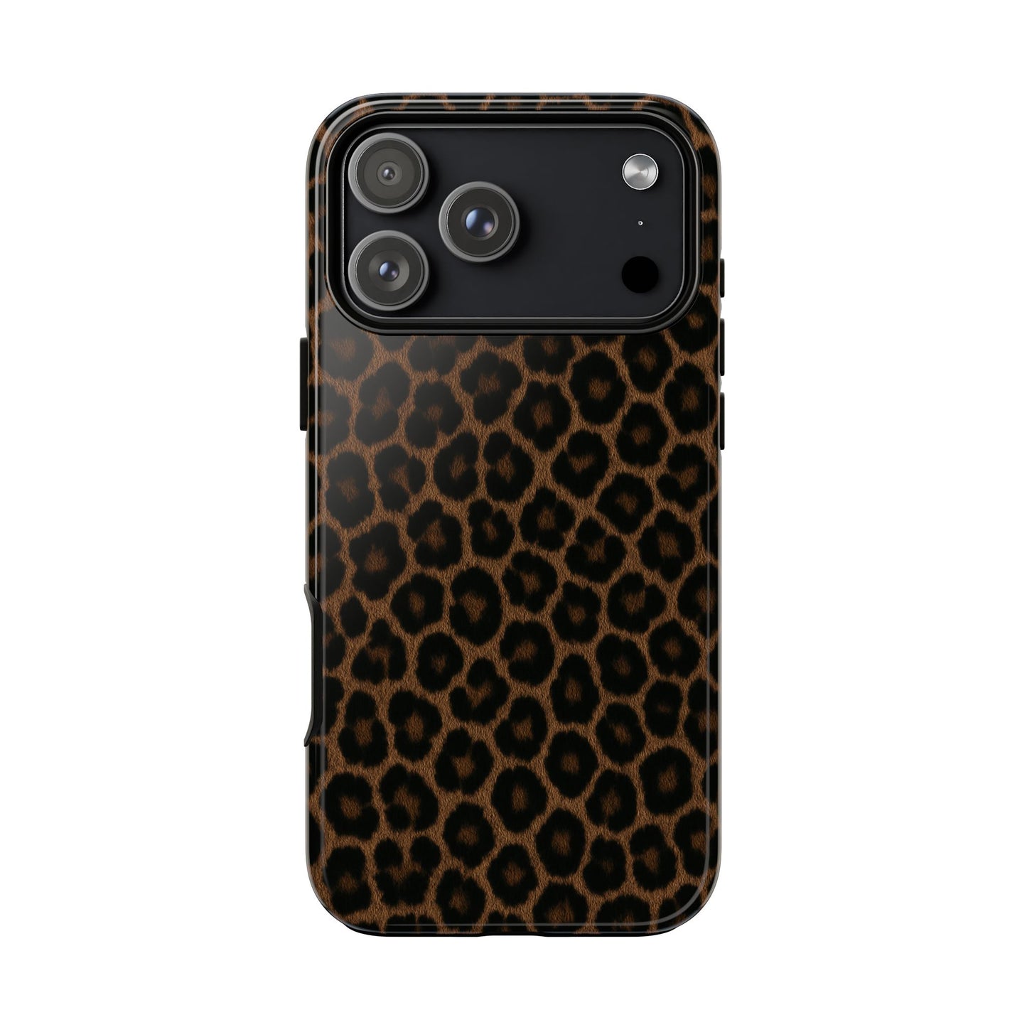 Brown Leopard Print Phone Case | Classic Animal Print Aesthetic Tough Protective Case
