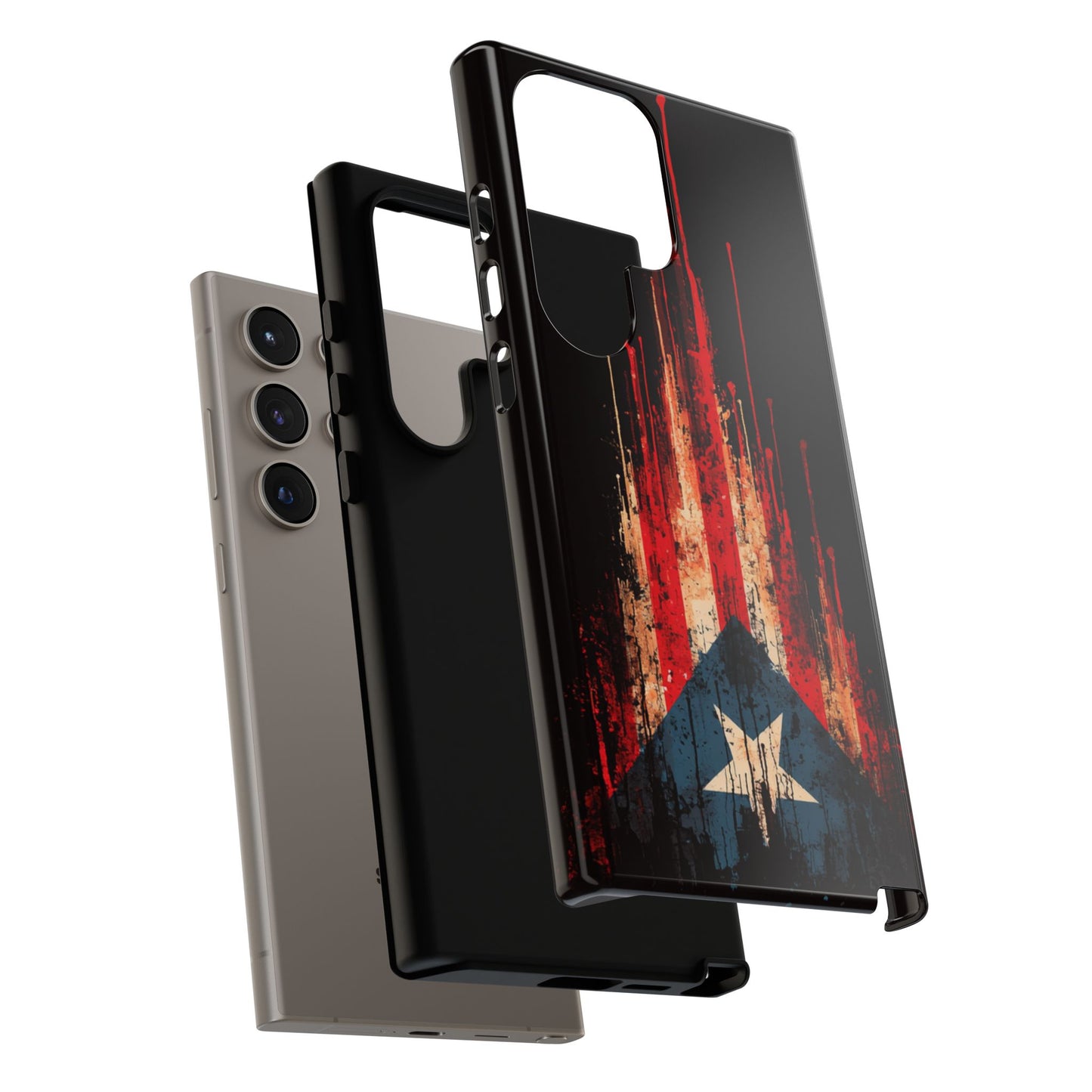 Puerto Rico Flag Phone Case | Distressed Puerto Rican Flag Tough Case | Boricua Pride Protective iPhone Samsung Cover