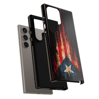 Puerto Rico Flag Phone Case | Distressed Puerto Rican Flag Tough Case | Boricua Pride Protective iPhone Samsung Cover