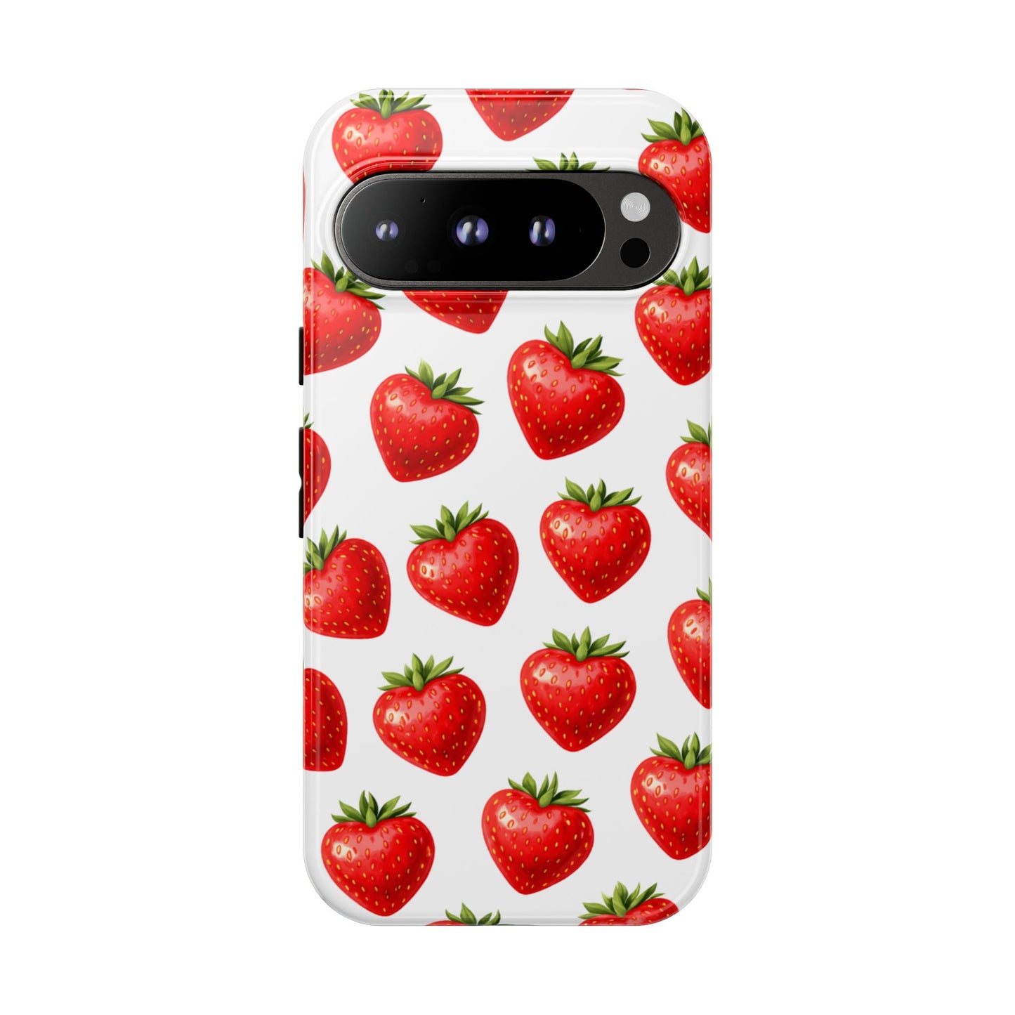 Cute Strawberry Phone Case – Aesthetic Fruit Pattern Protective Cover for Iphone, Samsung Galaxy and Pixel