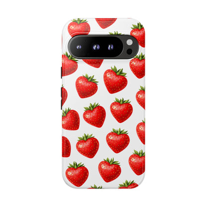Cute Strawberry Phone Case – Aesthetic Fruit Pattern Protective Cover for Iphone, Samsung Galaxy and Pixel