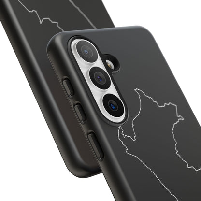 Peru Outline Phone Case – Minimal Country Map Tough Case (iPhone, Samsung, Pixel)