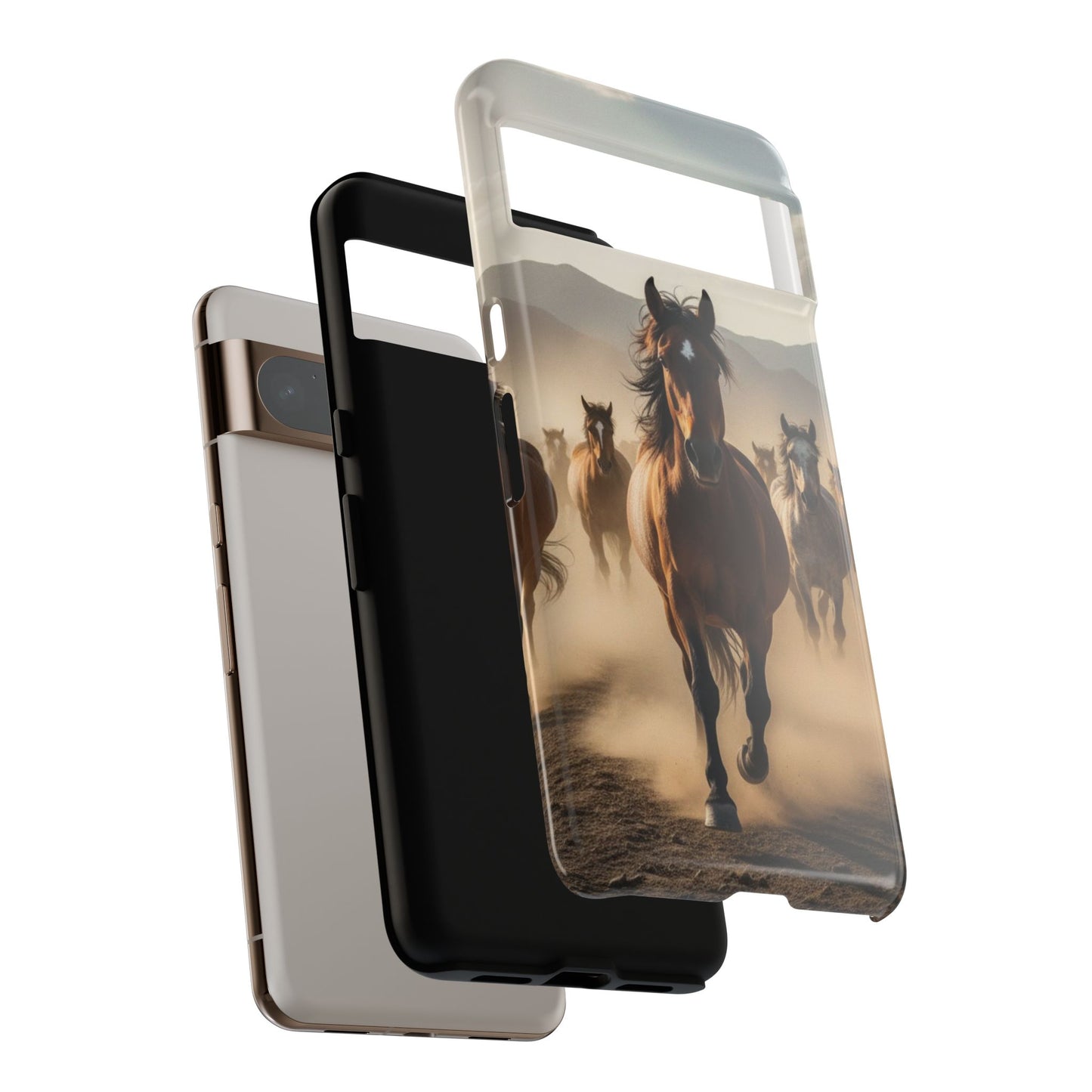 Running Horses Phone Case | Wild Mustang Herd Tough Protective Cover