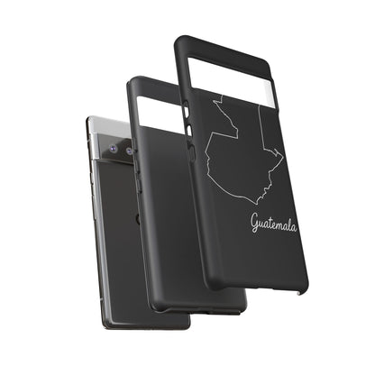 Guatemala Outline Phone Case – Minimal Country Map Tough Case (iPhone, Samsung, Pixel)