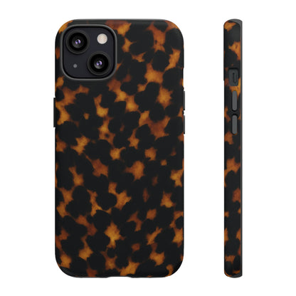 Tortoiseshell Phone Case – Brown Leopard Pattern Luxury Tough Protective Case