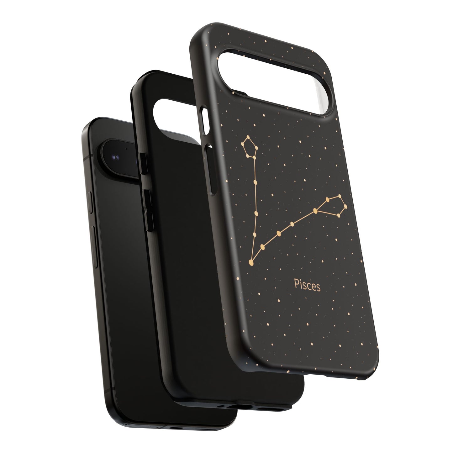Pisces Zodiac Constellation Phone Case – Luxe Gold Celestial Cover